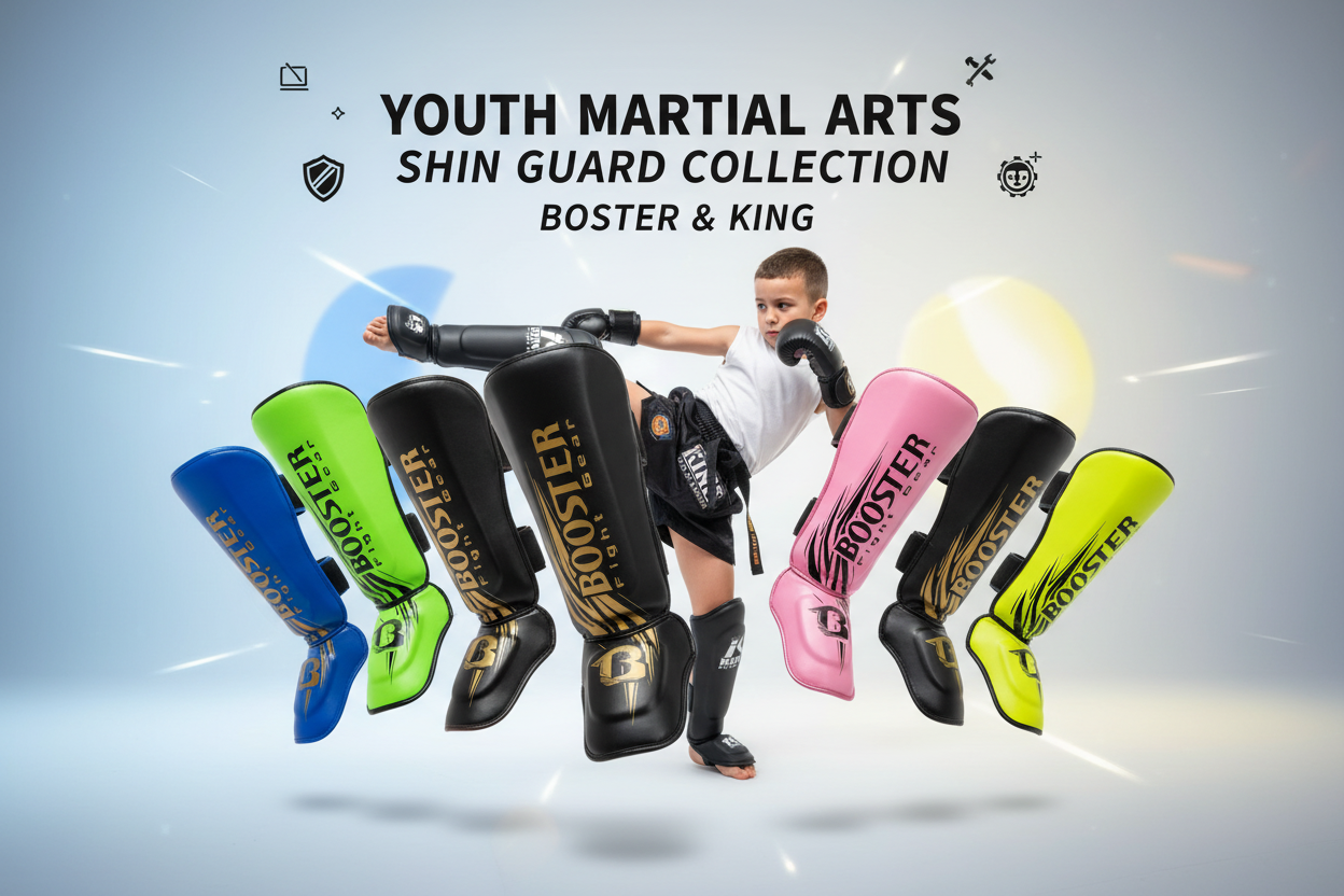 Mytra Fusion Scheen-Instep Beschermers voor Kinderen – Scheenbeschermers voor Kickbokstraining (Black, XS