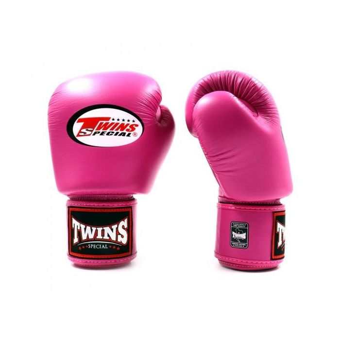 Twins Special BGVL-3 bokshandschoenen donkerroze premium Thais rundleer Muay Thai boksen