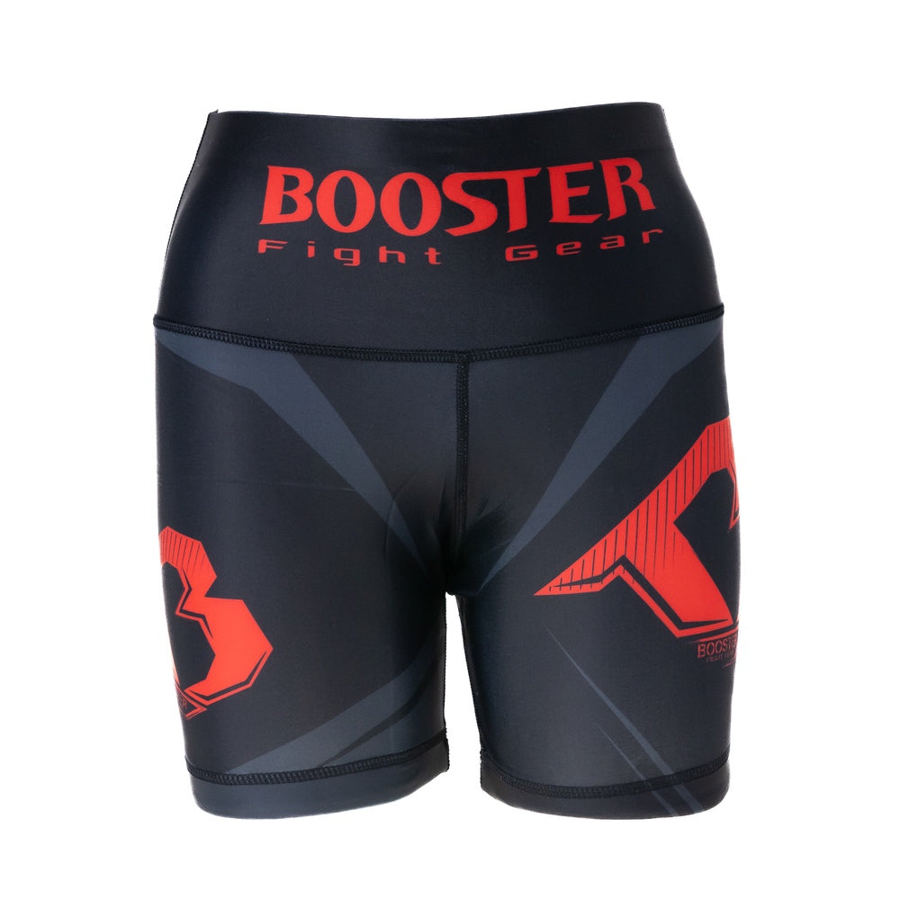 Booster Challenge V2 rode dames compressieshort – productfoto vooraanzicht
