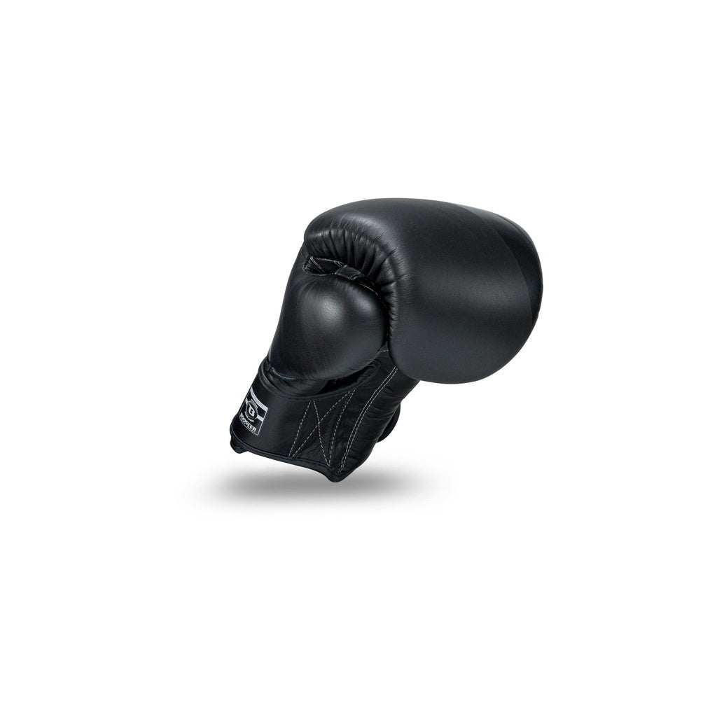 Booster V3 Pro Muay Thai handschoenen leer zwart binnenkant / Booster V3 Pro Muay Thai leather gloves black interior view