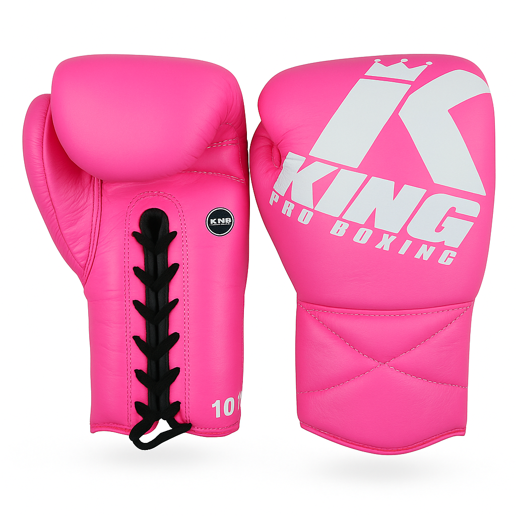 King Pro Boxing Roze veter boks handschoenen KPB XK LU PINK Boosterstore
