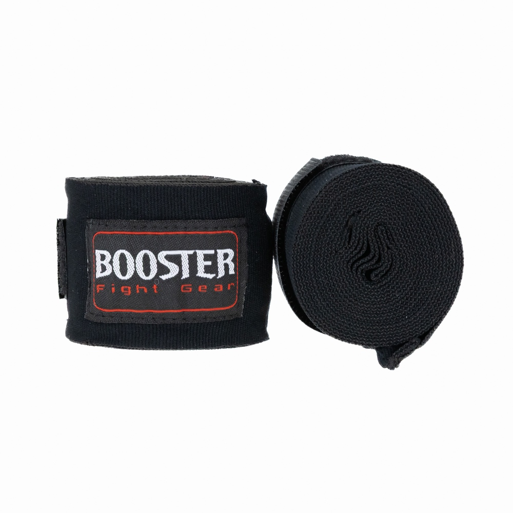 Booster Hand Wraps Black 4.6m / Bandage Zwart | Polykatoen Boksen Kickboksen