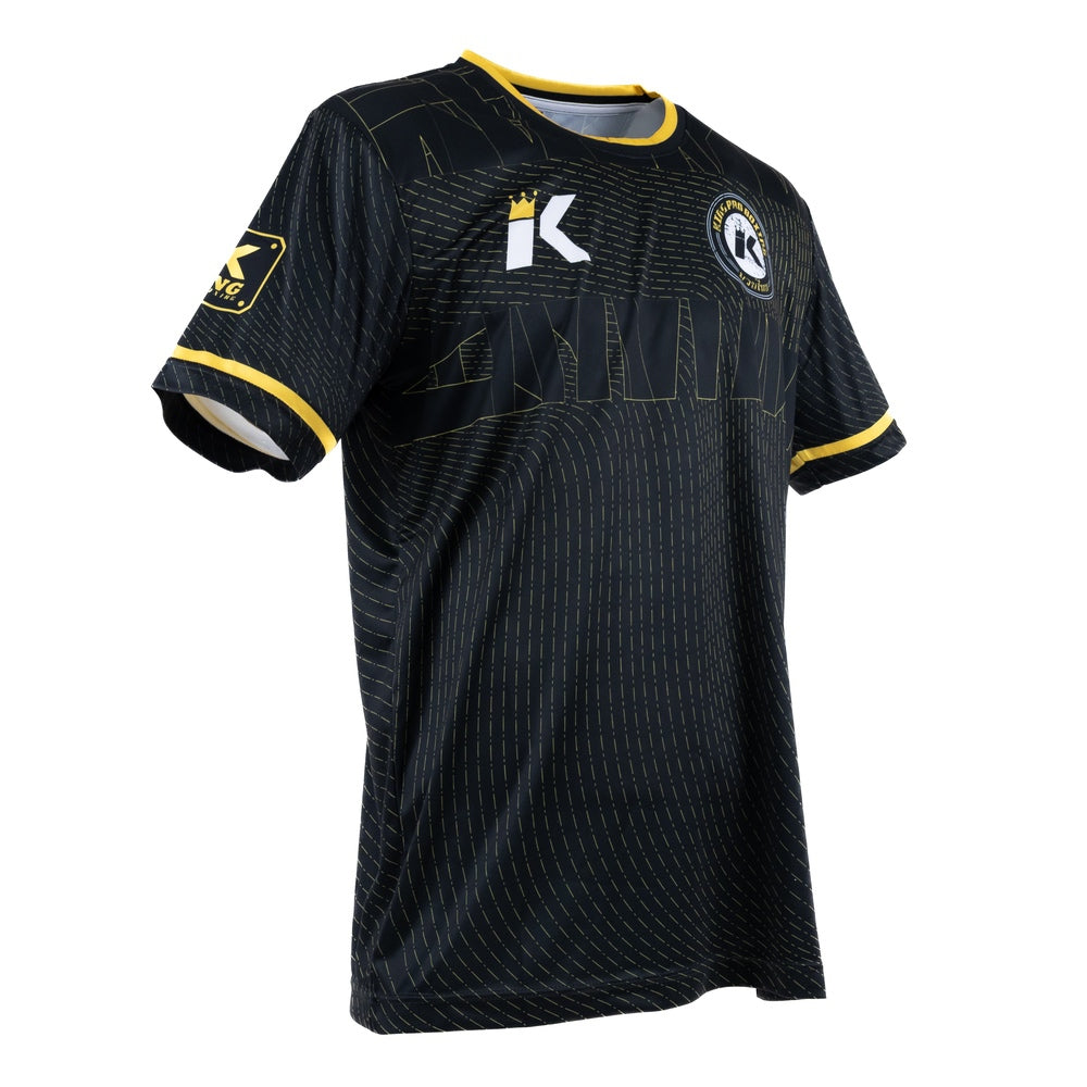 King Pro Boxing 08 Series Dry-Fit Shirt Zwart/Geel - Premium Performance