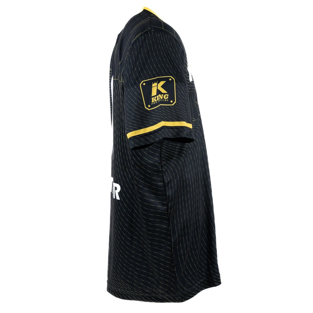 King Pro Boxing 08 Series Dry-Fit Shirt Zwart/Geel - Premium Performance