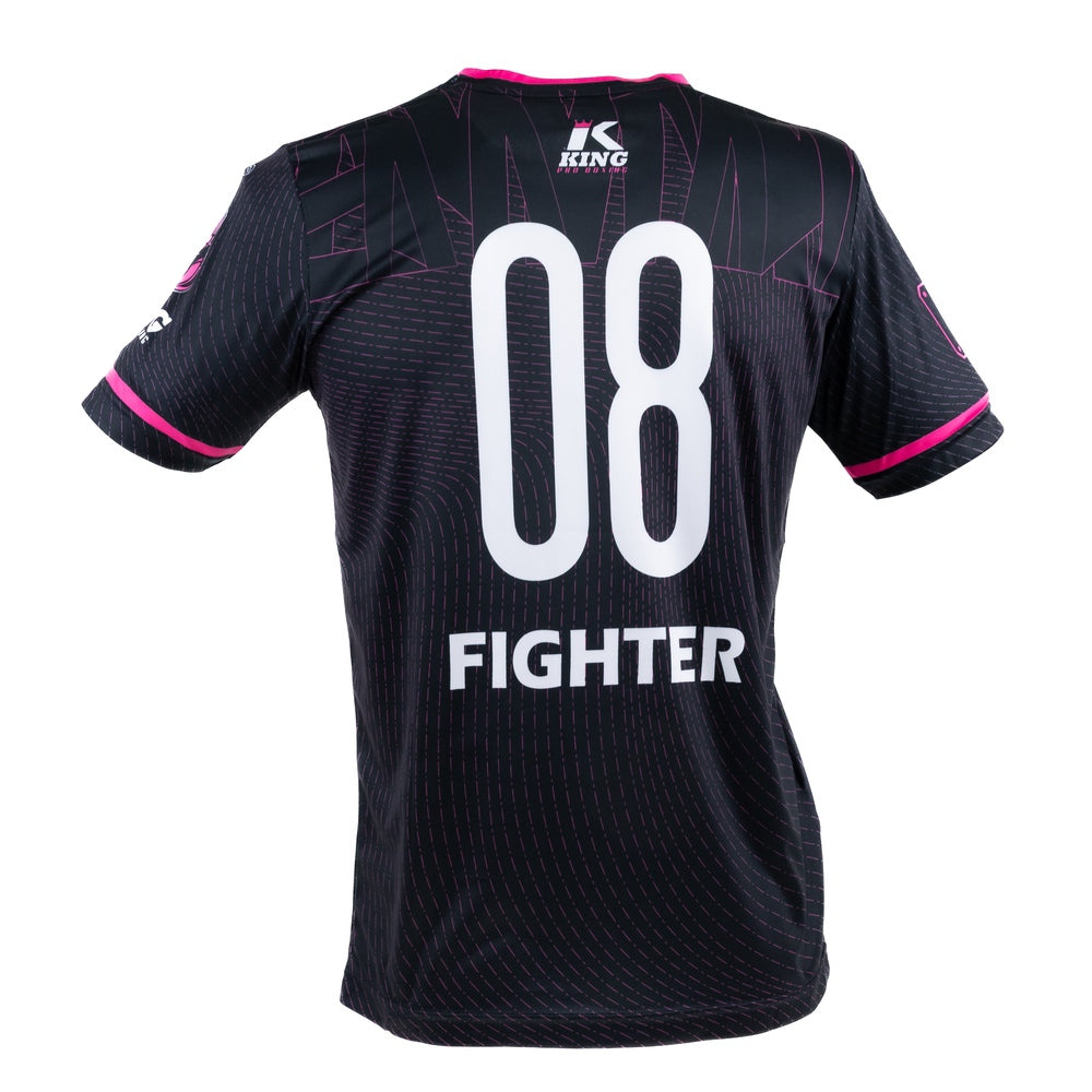 King Pro Boxing 08 Series Dry-Fit Shirt Zwart/Roze - Premium Performance