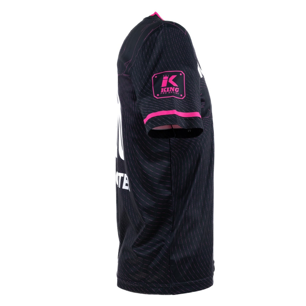 King Pro Boxing 08 Series Dry-Fit Shirt Zwart/Roze - Premium Performance