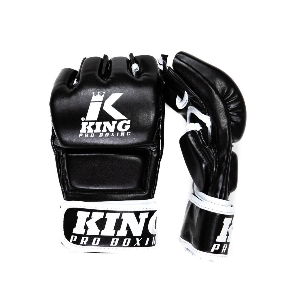 King Pro Boxing Revo 1 MMA Gloves – vooraanzicht zwart