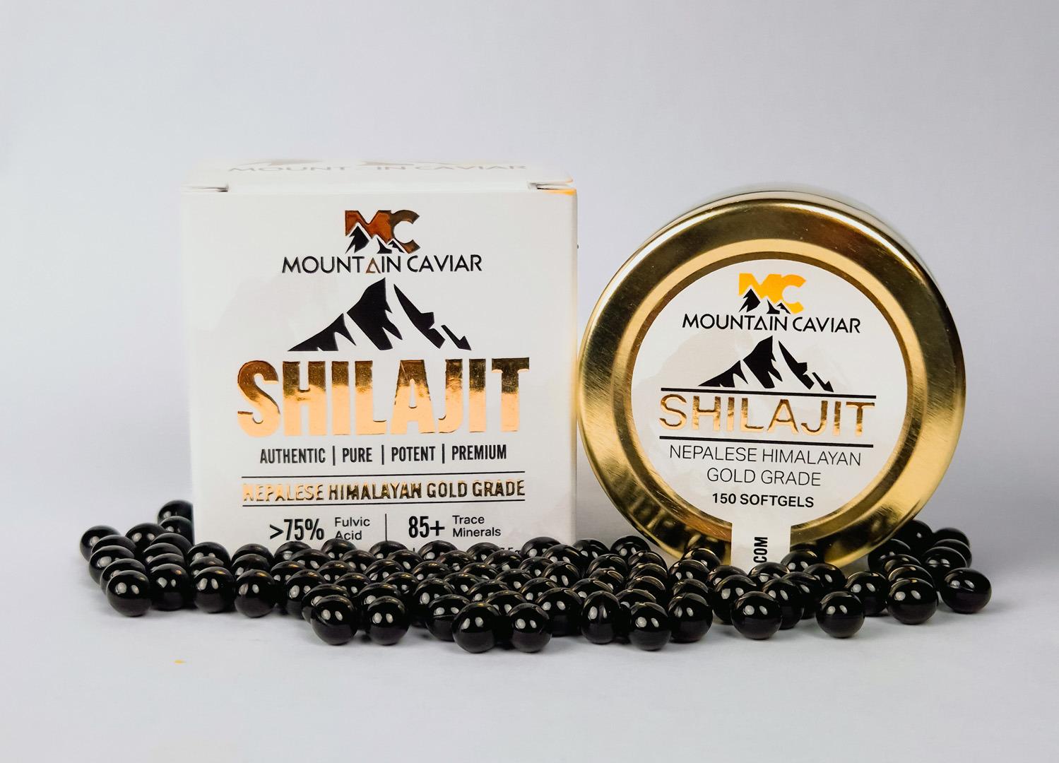 Mountain Caviar – Shilajit Softgels (150 stuks)
