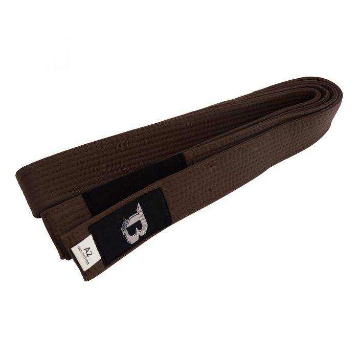 Booster BJJ Gordel Bruin handgemaakte duurzame bruine BJJ riem uit Thailand voor training en competitie