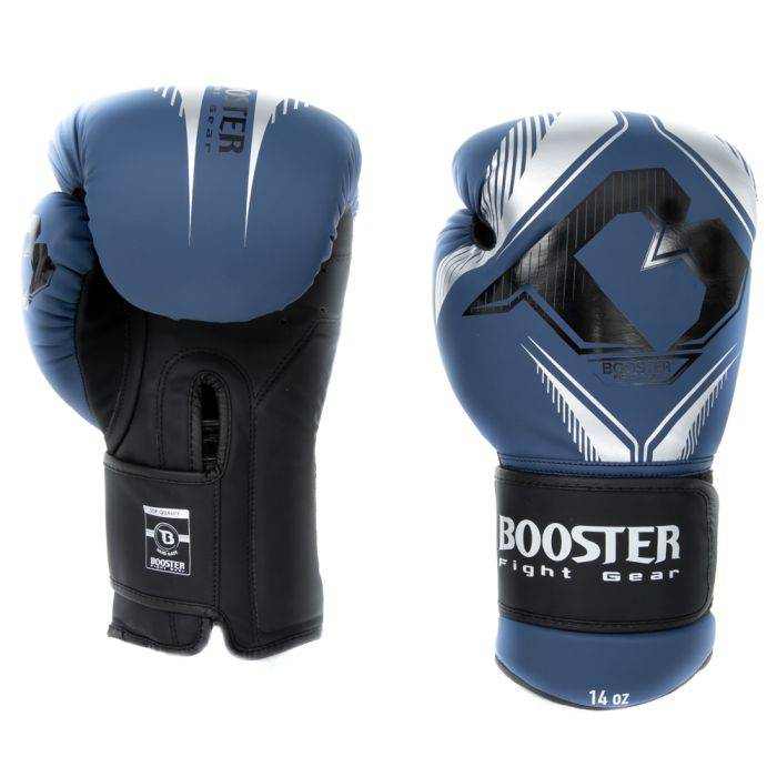 Blauwe Booster Bangkok kickbokshandschoenen van synthetisch leer voor optimale bescherming en comfort