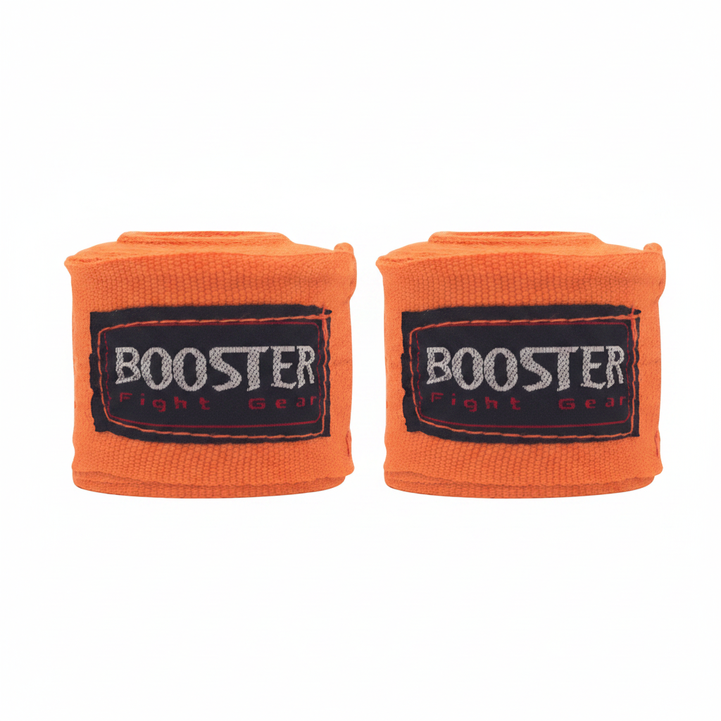 Booster Bandage Neon Oranje / Hand Wraps | 460 cm Elastisch Poly Katoen