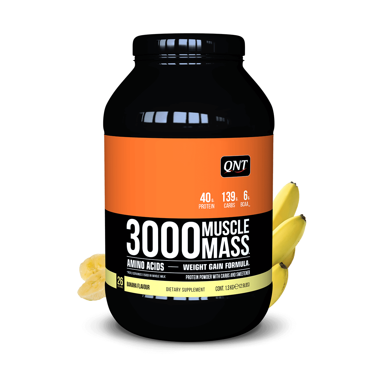 MUSCLE MASS 3000 BANANA 1,3 KG - Booster Fight Store