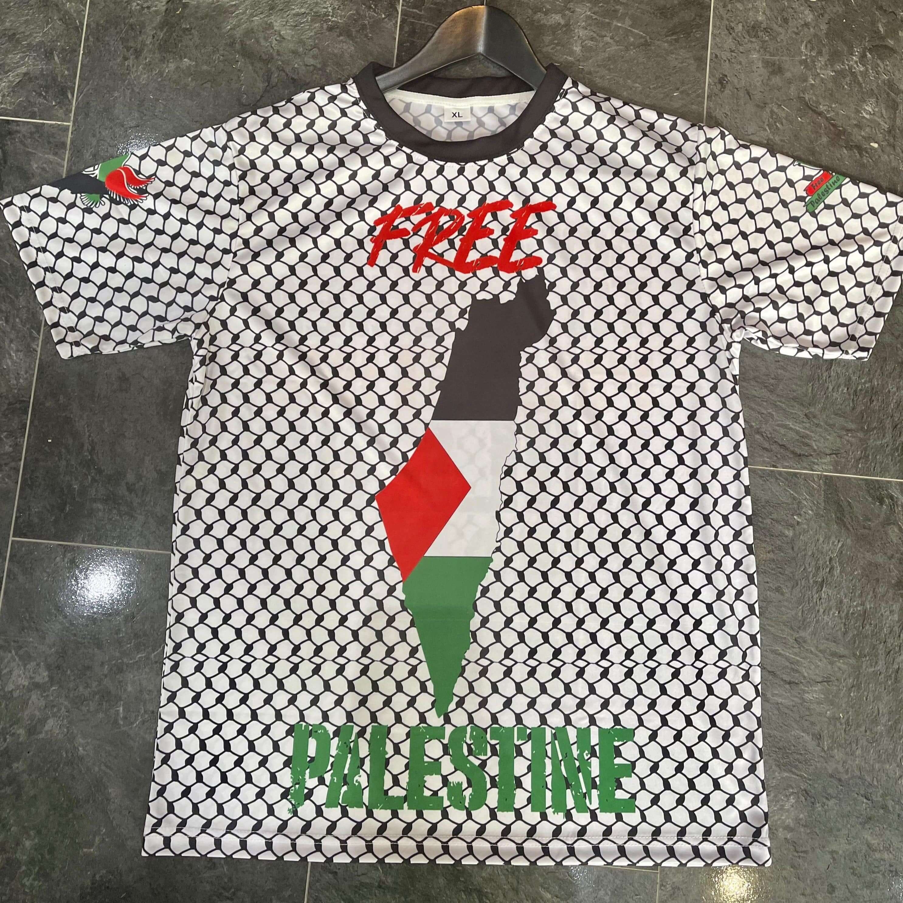 Free Palestina active dry sport shirt