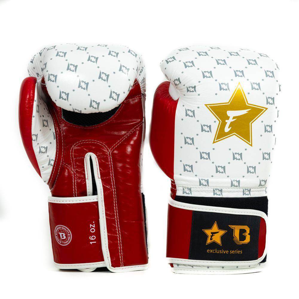 Fairtex x Booster Star Series Boxing Gloves Black Gold