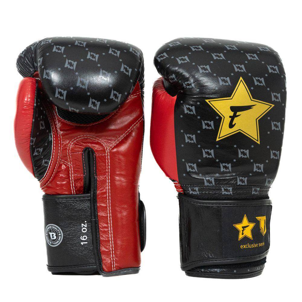 Fairtex x Booster Star Series Boxing Gloves Black White