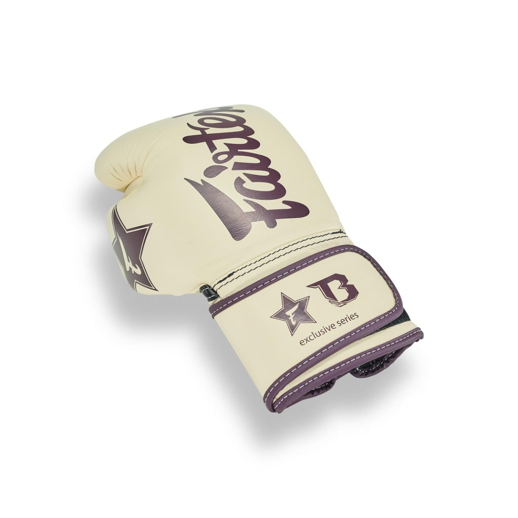 Fairtex x Booster FXB BG V2 CREME Boxing Gloves / Bokshandschoenen Crème | Muay Thai Leder