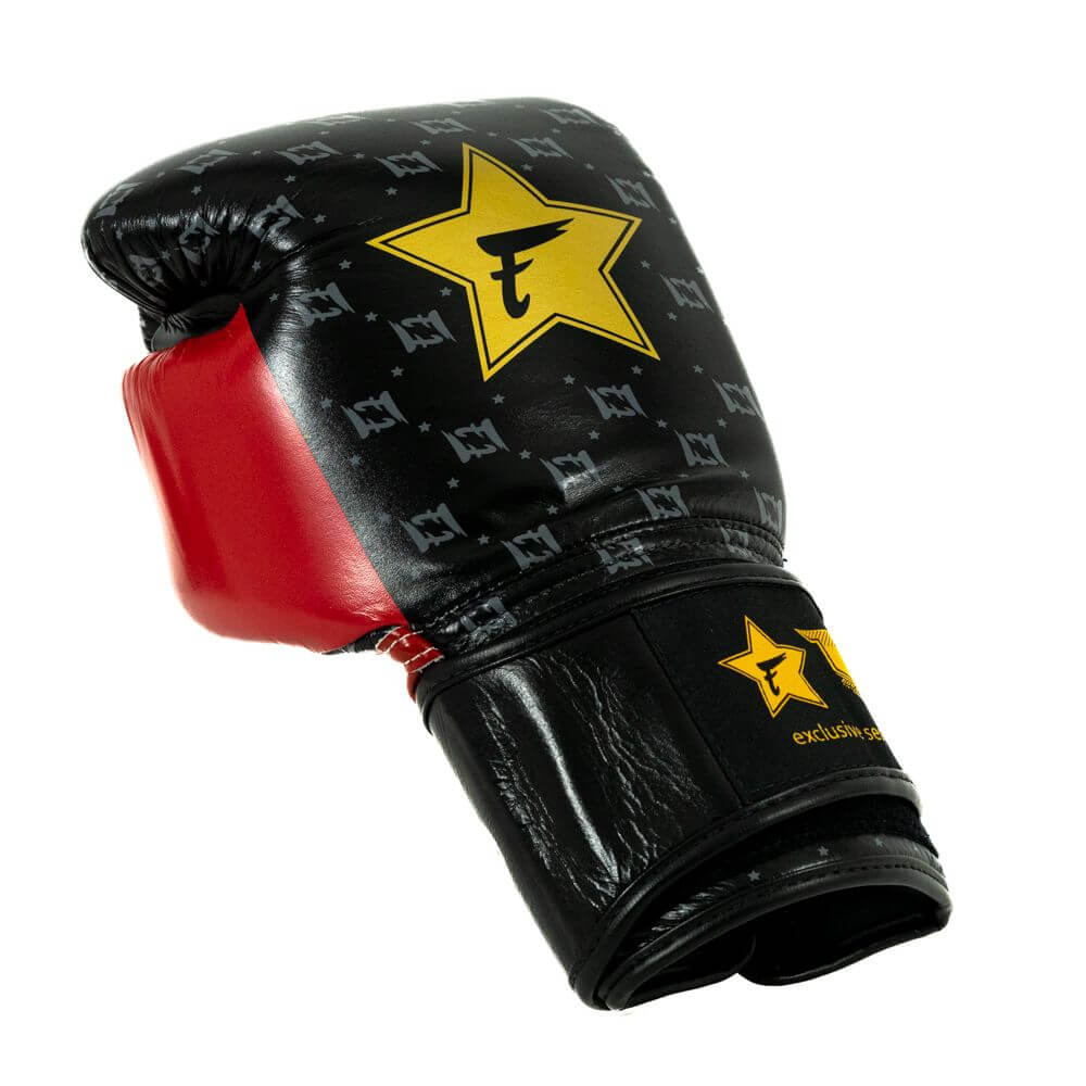 Fairtex x Booster Star Series Boxing Gloves Black White