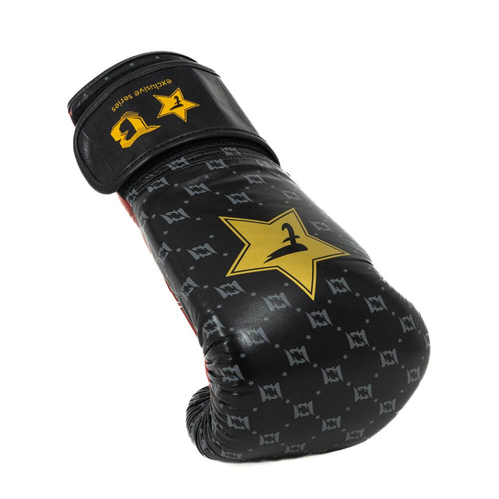 Fairtex x Booster Star Series Boxing Gloves Black White