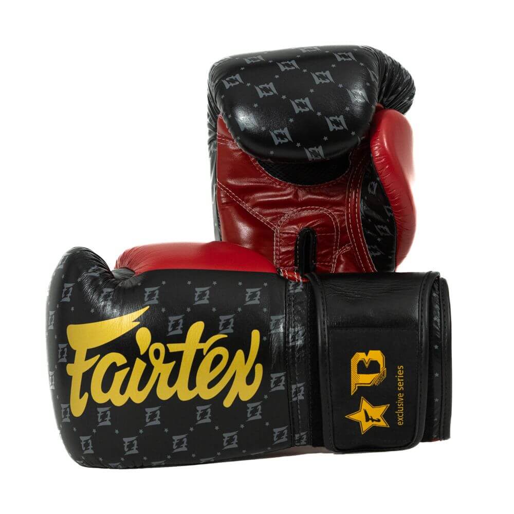 Fairtex x Booster Star Series Boxing Gloves Black White
