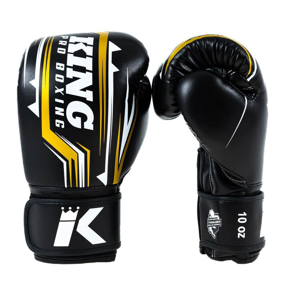 King bokshandschoenen spartan goud