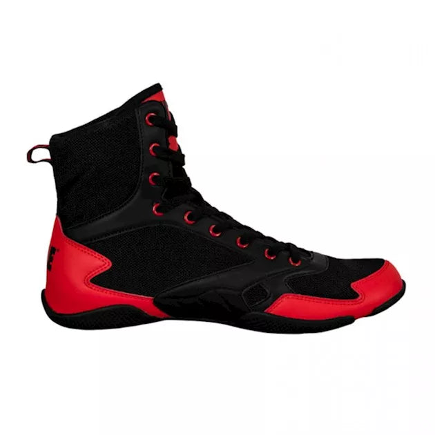 Title Charged Boksschoenen Zwart/Rood – zoolprofiel / sole profile