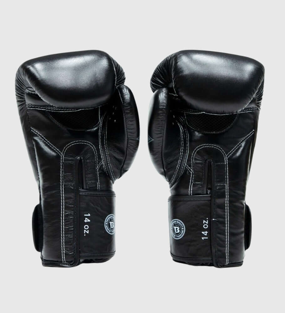 Fairtex x Booster FXB V2 Cowhide Leather Boxing Gloves Black Grey