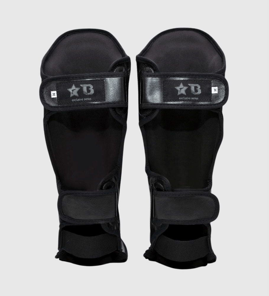 Fairtex x Booster FXB Kickboxing Shinguards Black Grey