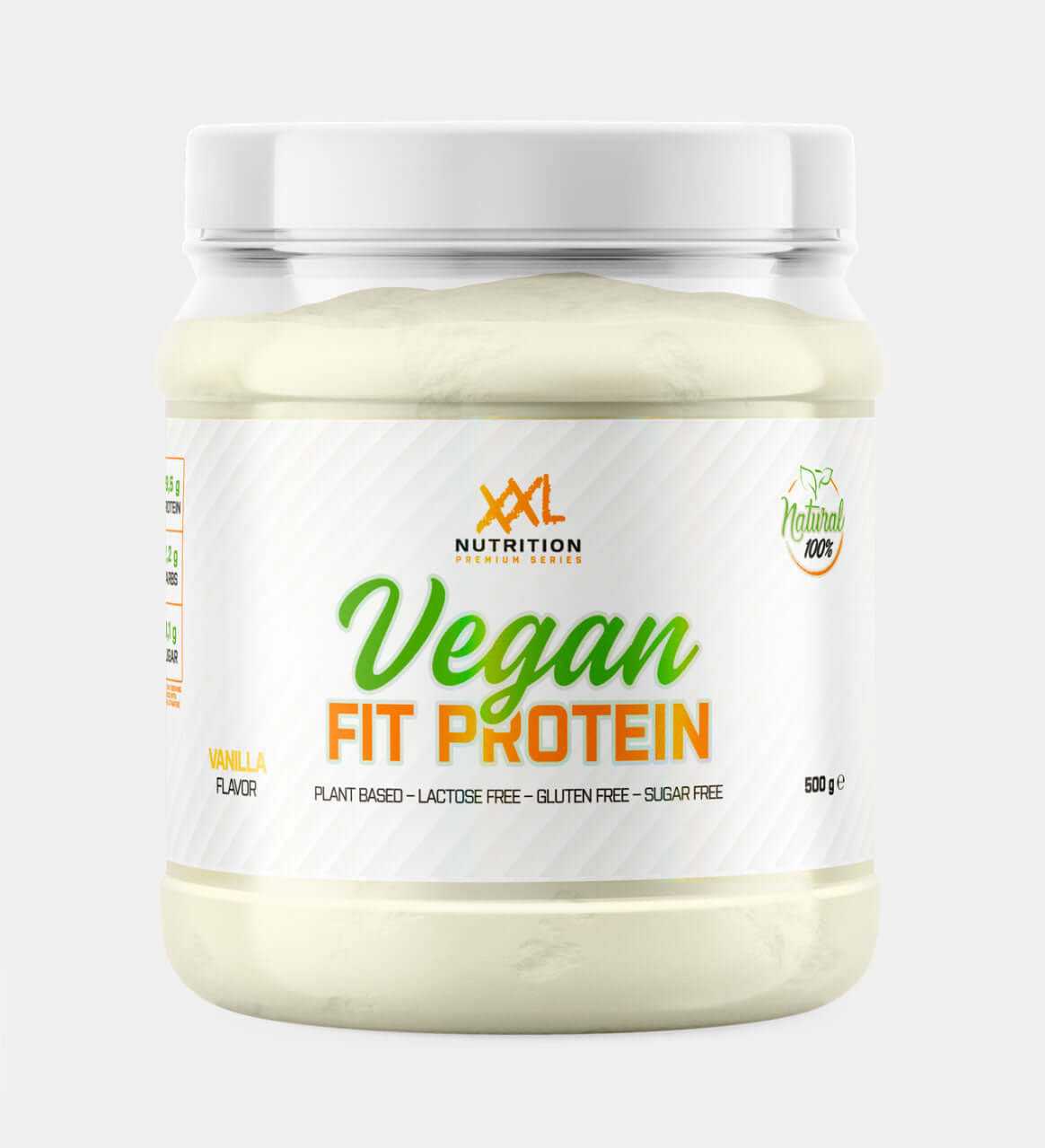 XXL Nutrition Vegan Fit Proteïne poeder met 78% plantaardig erwteneiwit isolaat voor veganistische eiwitshake