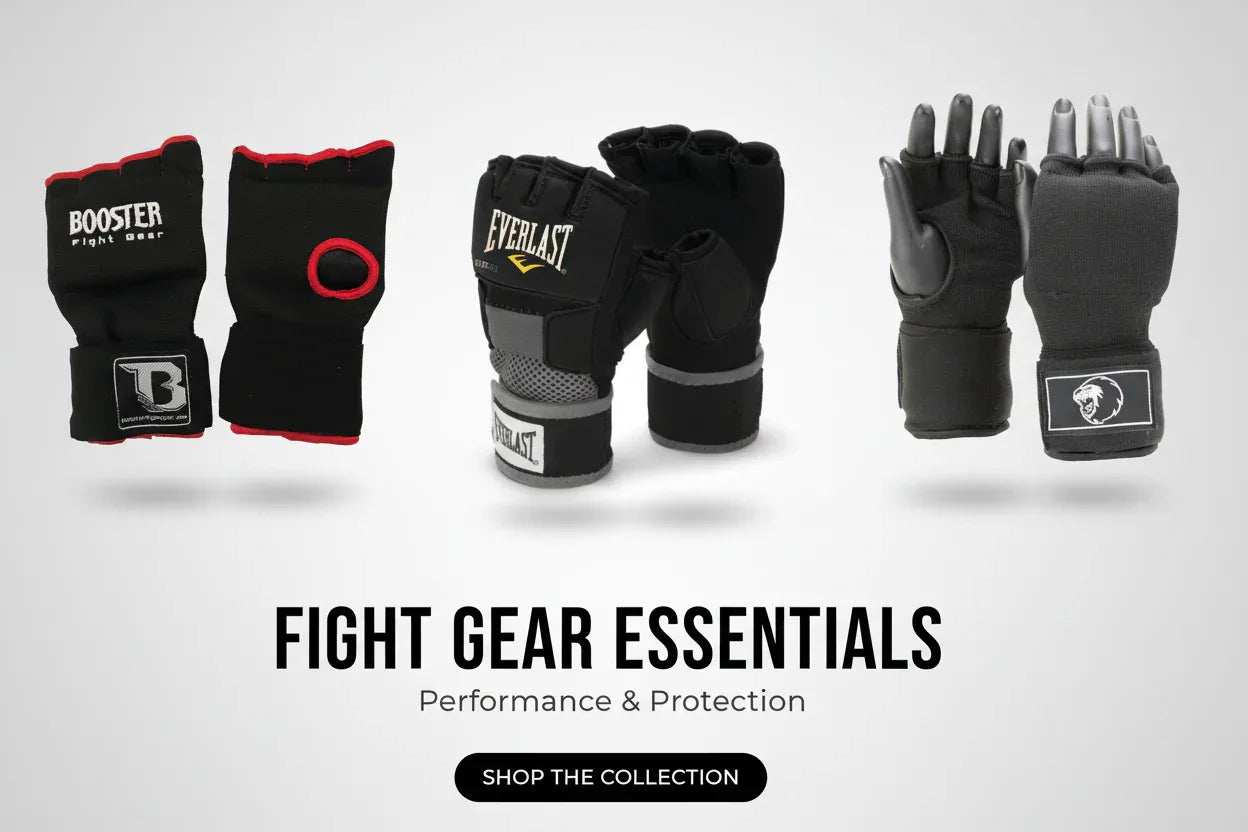 Collectie binnenhandschoenen en gel inner gloves voor optimale handbescherming bij boksen en kickboksen