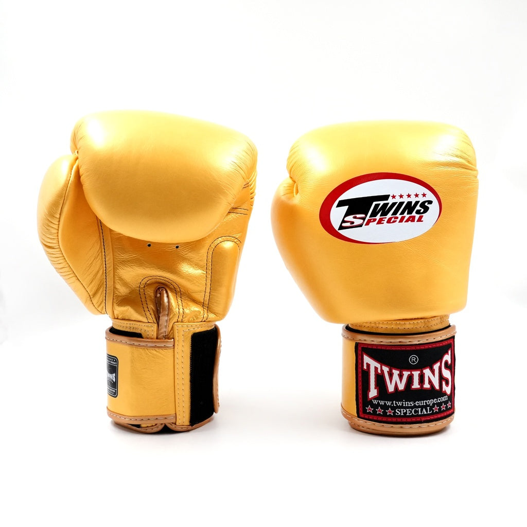 Twins Special BGVL-3 Bokshandschoenen Goud | Muay Thai Leder