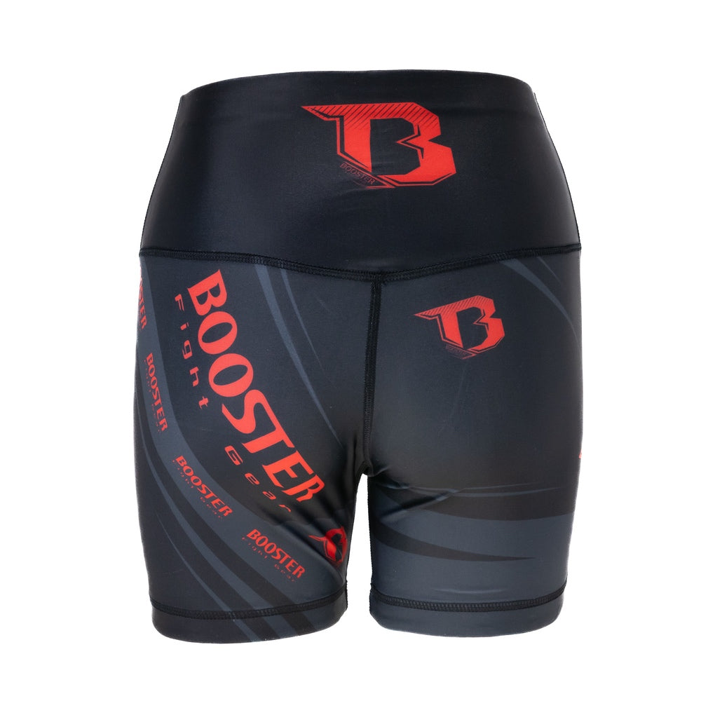 Booster Challenge V2 rode dames compressieshort – achteraanzicht