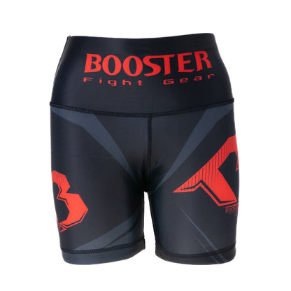 Booster Challenge V2 rode dames compressieshort – vooraanzicht