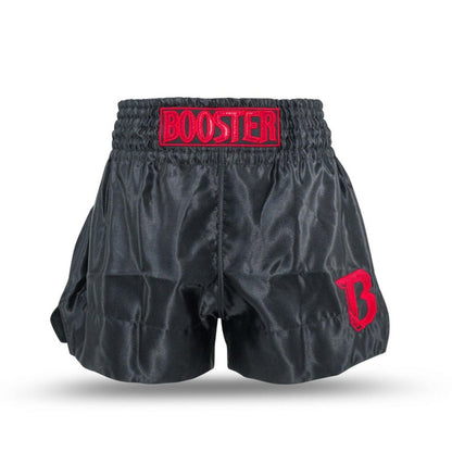 Booster Core Rode Kickboksbroek / Red Kickboxing Shorts – achteraanzicht
