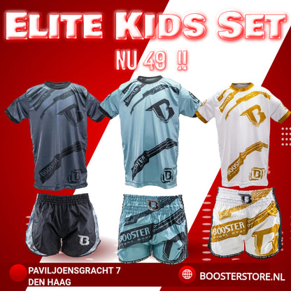 Booster Elite Kids Actie Set - Kickboks Broek & Shirt