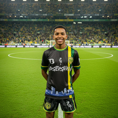 FC Den Haag x Booster Fight Shirt & Short Set / T-Shirt & Shorts Set | Old School Print | Actieprijs