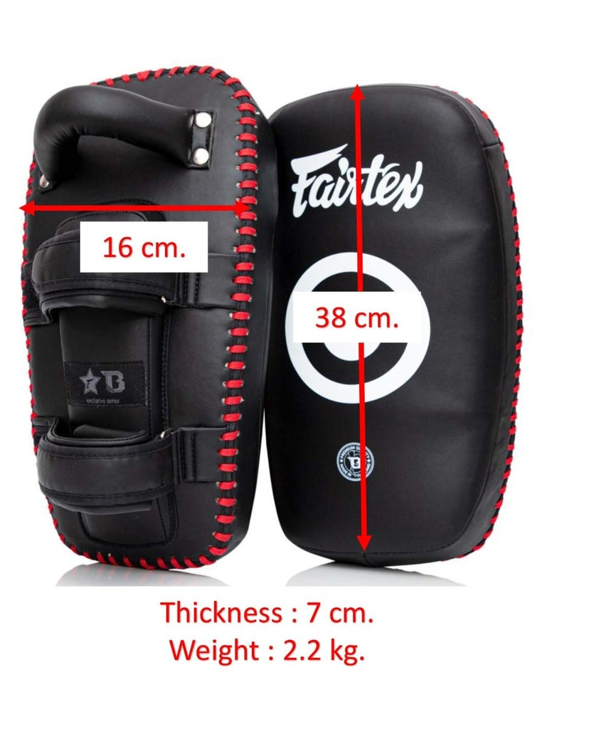 Fairtex x Booster FXB Compact Kicking Thai Pads Black