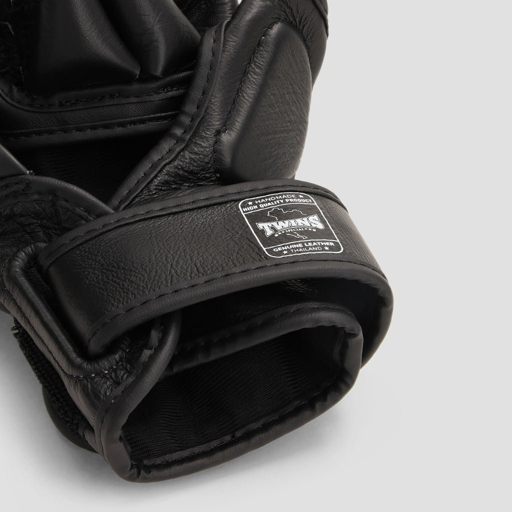 Twins Special GGL-14 zwarte MMA-handschoenen – open handpalmdesign detail
