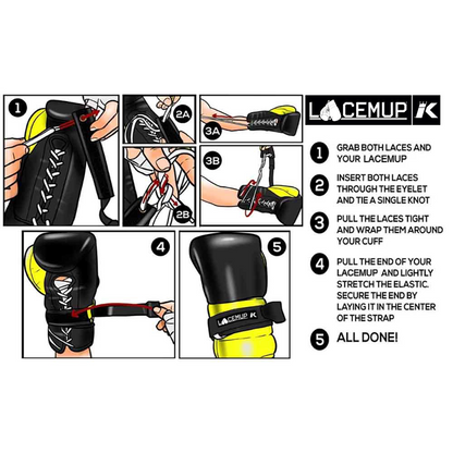 KING Lacemup vetersluiting ombouwset voor bokshandschoenen / Lace Converter for Boxing Gloves