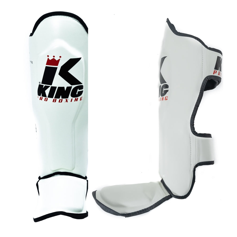 King Pro Scheenbeschermers Wit - KPB/SG-3 - Premium Muay Thai & Kickboksen