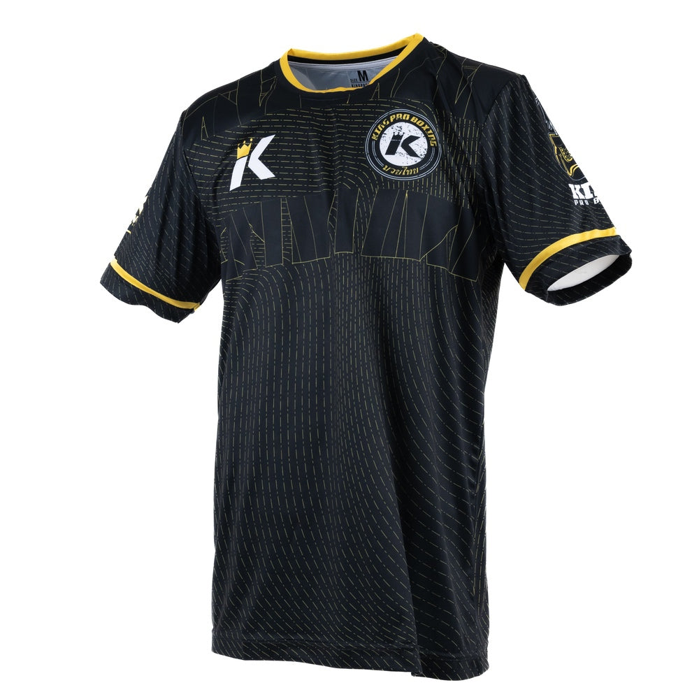 King Pro Boxing 08 Series Dry-Fit Shirt Zwart/Geel - Premium Performance