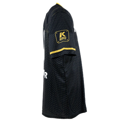 King Pro Boxing 08 Series Dry-Fit Shirt Zwart/Geel - Premium Performance
