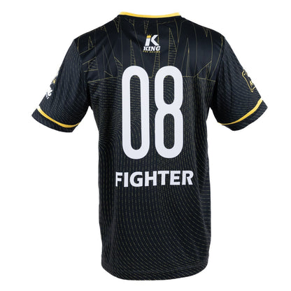 King Pro Boxing 08 Series Dry-Fit Shirt Zwart/Geel - Premium Performance