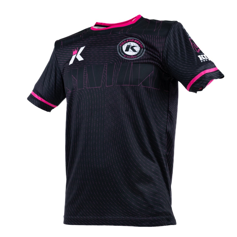 King Pro Boxing 08 Series Dry-Fit Shirt Zwart/Roze - Premium Performance