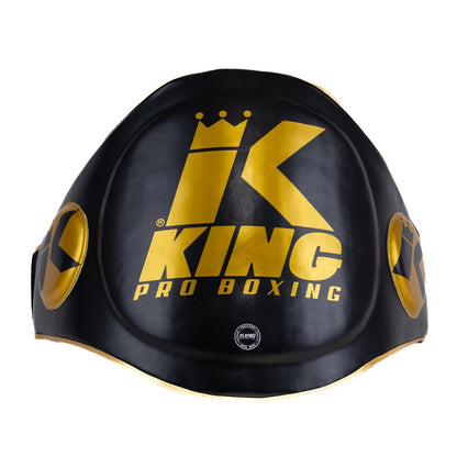 King Pro Boxing Buikbeschermer BP Black/Gold - Premium Belly Pad