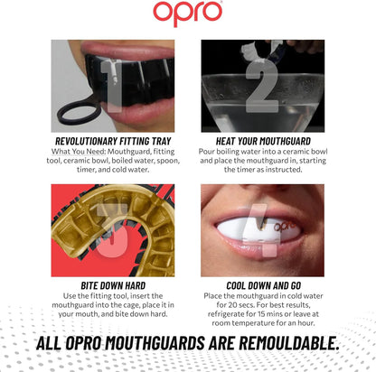 OPRO UFC GOLD Black Metal/Gold - Premium Gebitsbeschermer