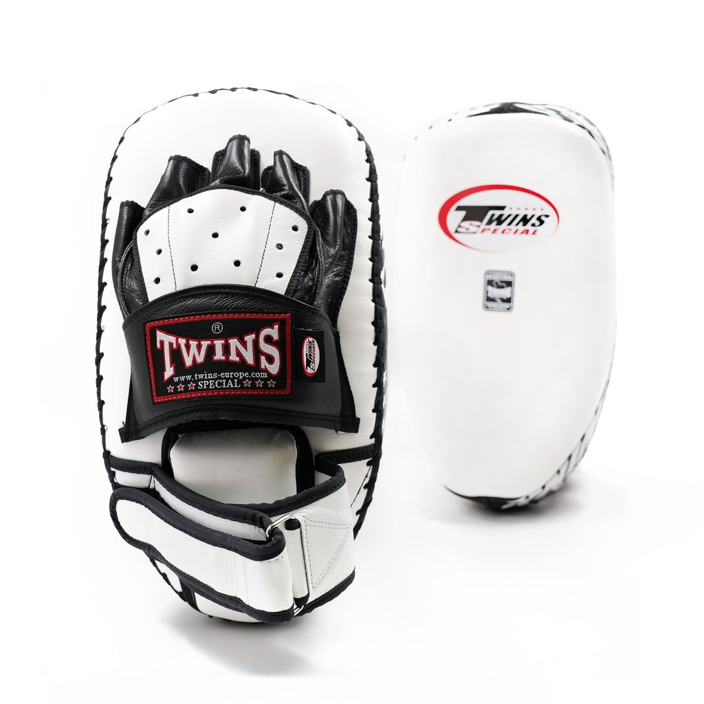 Twins Arm Pads PML 23 WHITE | Hybrid Focus Mitts Leer