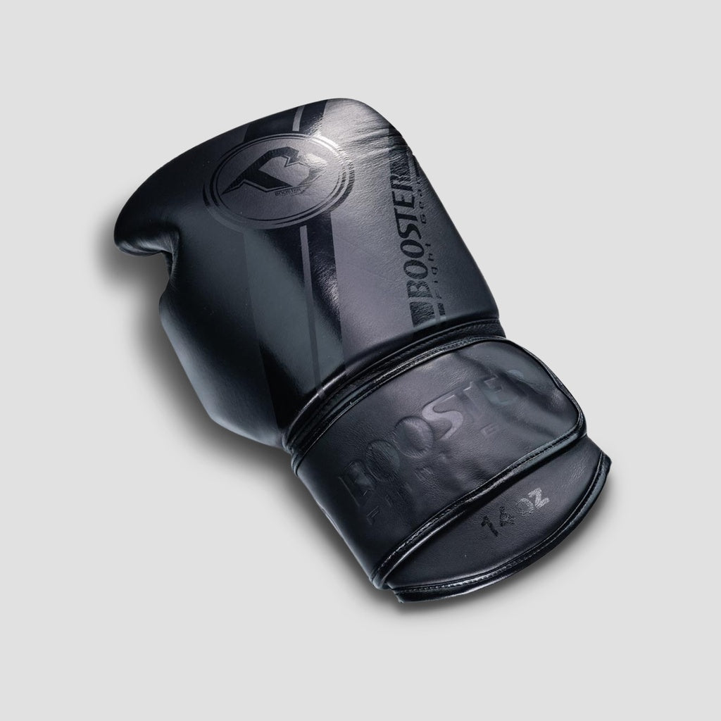 Booster V3 Bokshandschoenen Zwart / Boxing Gloves Dark Side | Leer | Handgemaakt in Thailand