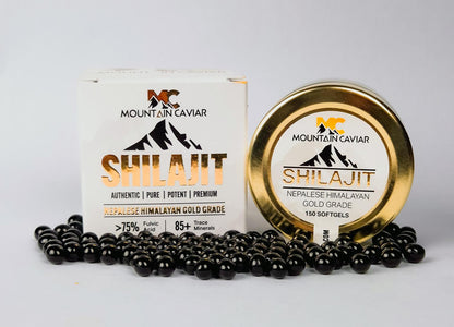 Mountain Caviar – Shilajit Softgels (150 stuks)