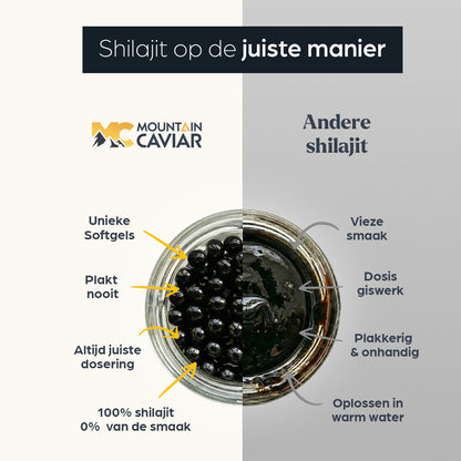 Mountain Caviar – Shilajit Softgels (150 stuks)