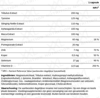 XXL Nutrition Test Support – Tribulus MACA Ashwagandha Supplement